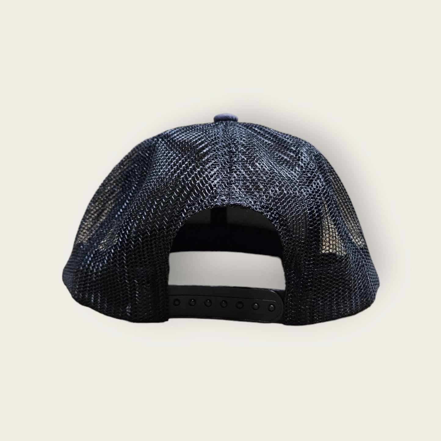 6 Panel Light Stone/ Black Trucker Hat 110C (Copy)