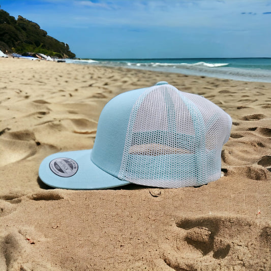 6 Panel Seafoam/White Trucker Hat 110C